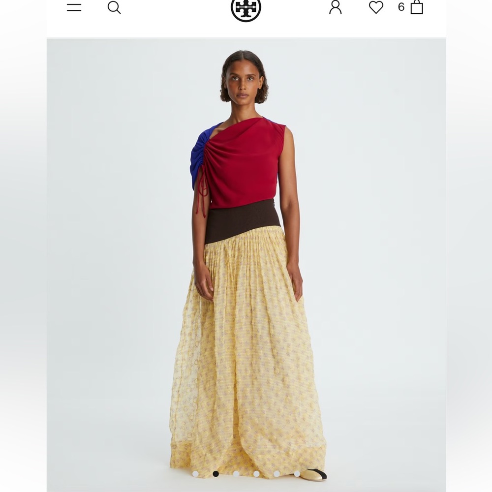 Tory Burch - Silk Chiffon Organza Dress (+ free dress bag!)